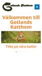 Mobile Screenshot of gotlandskatthem.se